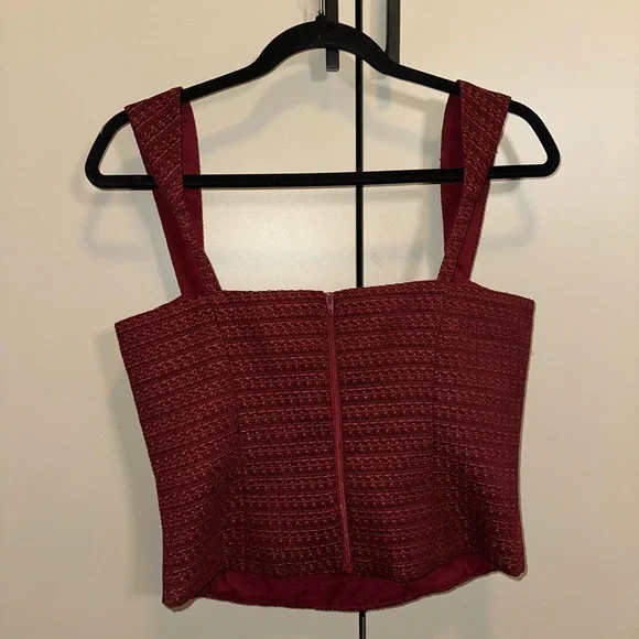 Amanda Uprichard Revolve Ceronne Top & Dale Skort Set in Russet Size S - Picture 9 of 14